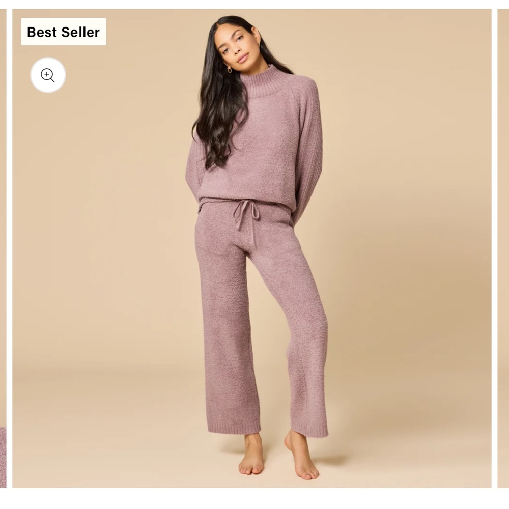 Marshmallow Rib Mock Neck with Long Pant - Picture 5 of 8